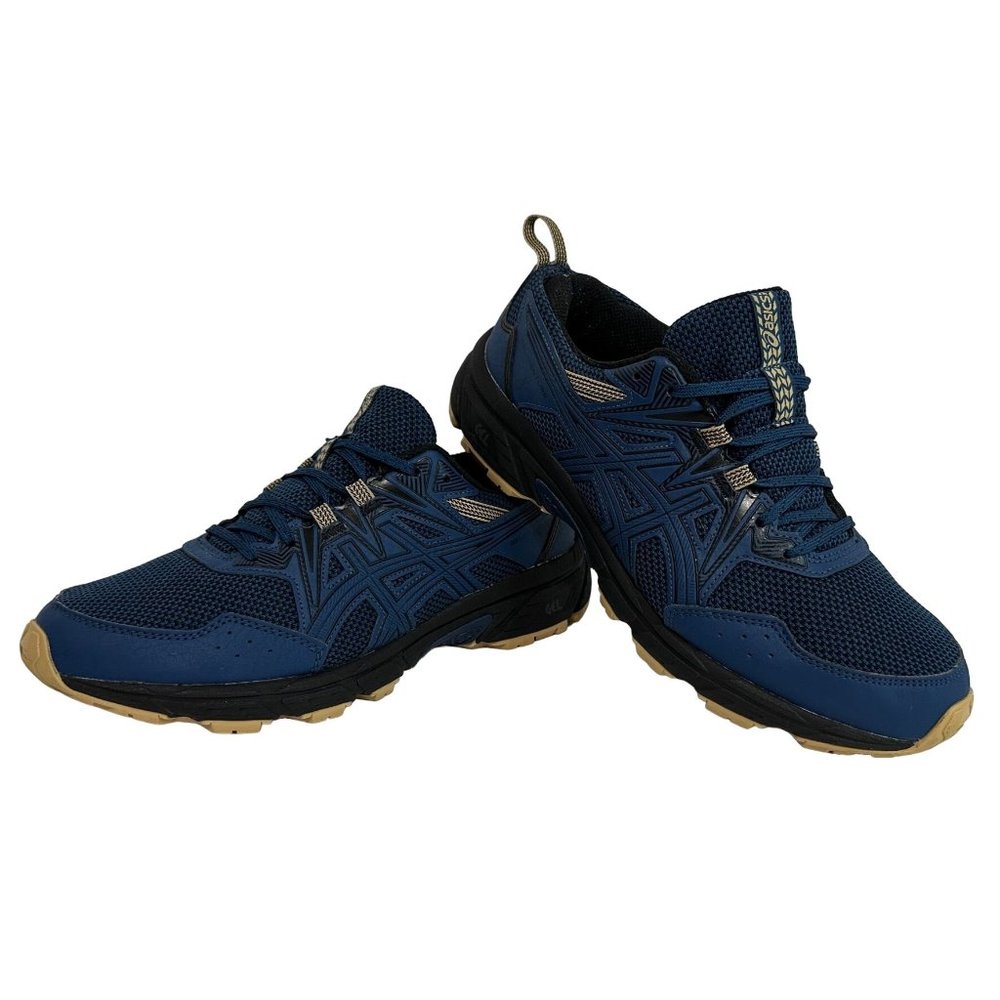 Asics GEL VENTURE 8 Trail Running Shoes 1011A824 Mako Blue Black Mens Size 8